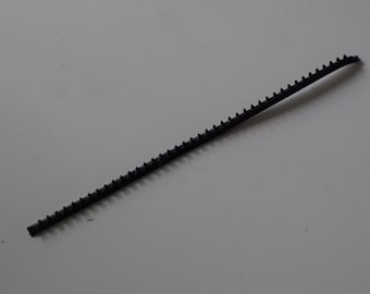 Tira antideslizante flexible de goma y plástico con dientes y cinta adhesiva para diadema - 5 mm x 170 mm - ¡mantén tu diadema en su lugar!