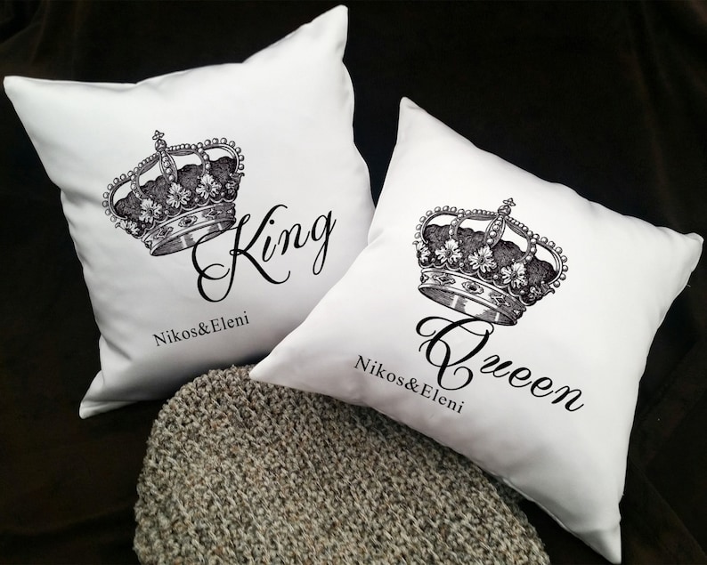 Couple Pillows Couples Pillowcases His And Hers Pillows Etsy