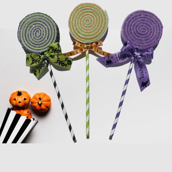 Handmade Lollipops, Lollipop Picks, Halloween Lollipops, Fake Bakes, Lollipop Sprays, 10.5 inch Lollipops