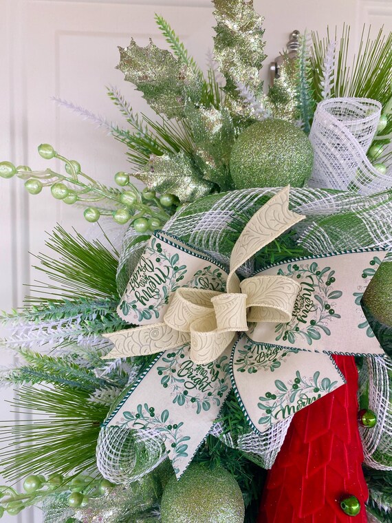 Christmas in July Sale-20 Perccent Off, Red Velvet Christmas Tree