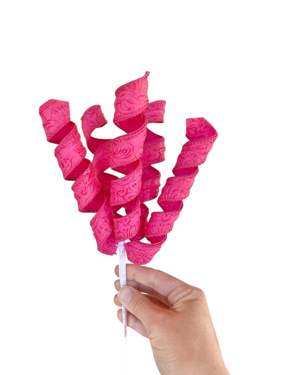 Green Curly Picks, Hot Pink Picks, Pink Curly Picks, Wreath Picks, Curly Picks, Halloween Picks, Yellow Picks, Picks and Sprays, Pink Picks