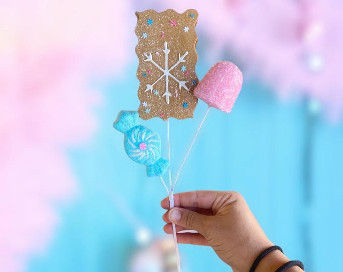 Pastel Christmas Picks, Candyland Pick, Pink Christmas Picks, Christmas ...
