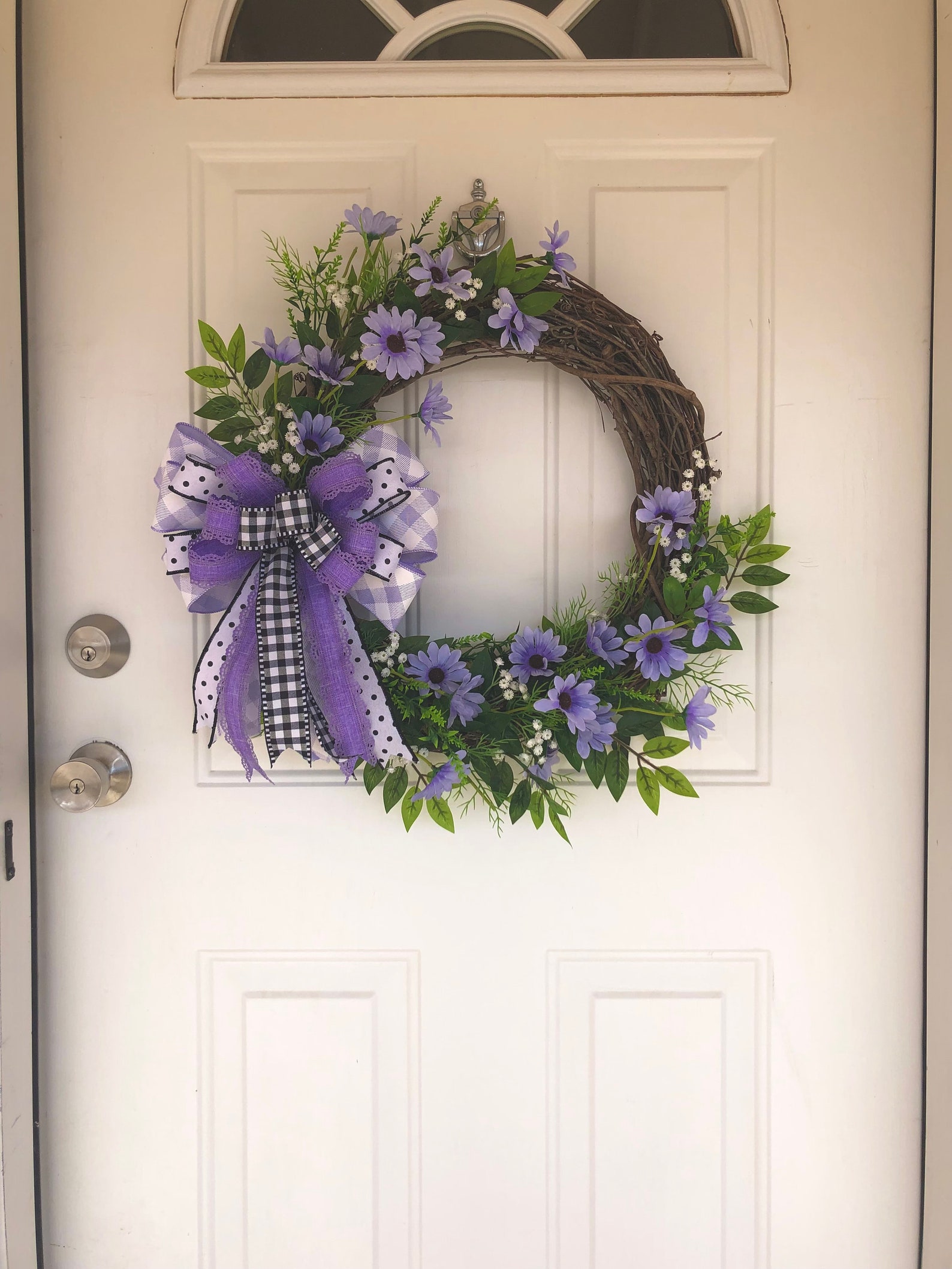 Spring Grapevine Wreath, Spring Wreath, Summer Door Decor, Wreath for ...