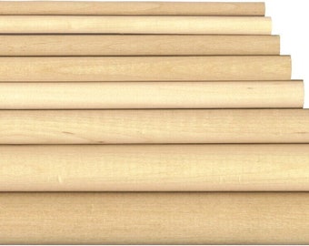 Birch Wood Dowels 3mm - 8mm - 30cm Long - Modelling Sticks - Dolls House Making - Wood Crafts - Craft Sticks - Lowest Price -Great Quality