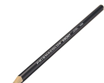 Prismacolor Ebony Graphite Pencil Jet Black Smooth Laydown Drawing Pencil