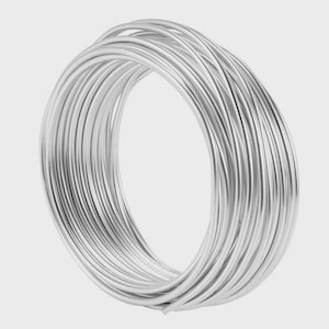 0.8mm Silver Plated Copper Wire for Jewelry Making, Non-Tarnish Craft Wire