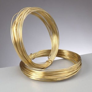 Brass Wire 0.4mm 0.6mm 0.8mm Jewellery Making Craft Wire 1m to 5m Lengths Best Quality Lowest Prices
