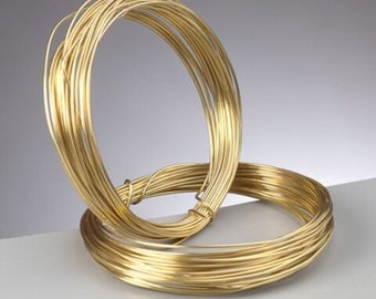 Brass Wire 0.4mm 0.6mm 0.8mm Jewellery Making Craft Wire 1m to 5m Lengths Best Quality Lowest Prices