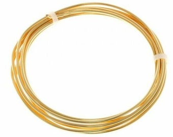 5 Metres 1mm Gold Coloured Copper Wire 'Gilt' Great Quality Craft Wire Crafts Model Making Figurines Jewellery Making Free Post