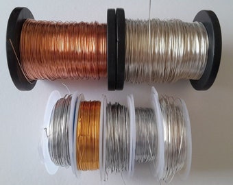 Craft Wire - Aluminium Wire - Copper Wire - Silver Plated Copper - Guilt Wire