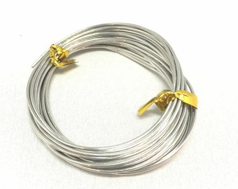 10m x 1mm Aluminium Craft Wire Modelling Craft Florist Jewellery Beading Wire Armature Building High Quality Craft Wire