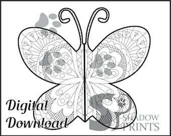 Ready to Print Butterfly Coloring Page