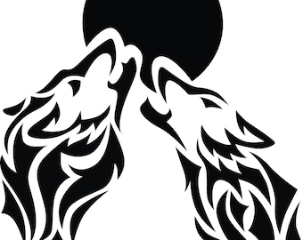 Howling Wolves Decal