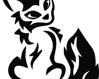 Little Fox Car Laptop Decal