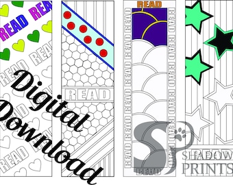 Read Bookmarks to Color