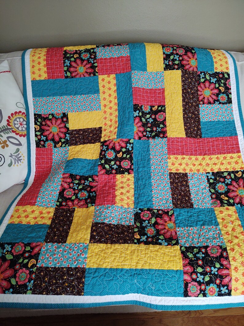 Handmade Quilt Crib Lap Baby Etsy