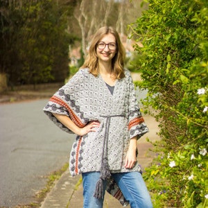 Brook Wrap - crochet pattern, crochet shawl, crochet cape, PDF crochet pattern, festival crochet