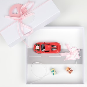 Hochzeitsgeschenk Geldgeschenk-Verpackung für Hochzeit: Auto (bahn) rosa, Geld schenken Geldverpackung Bräutigam Braut Geschenk schnurzpieps