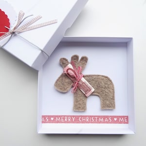 Weihnachtsgeschenk Geldgeschenk Weihnachten Rentier für Sie und Ihn Elch Stoff Geld schenken verschenken Männer Frauen schnurzpieps