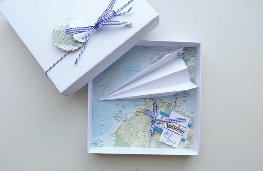 Geldgeschenk Für Eine Reise Verpacken Geldgeschenk-Verpackung Reise Gutschein Flugzeug, Geburtstag Hochzeit