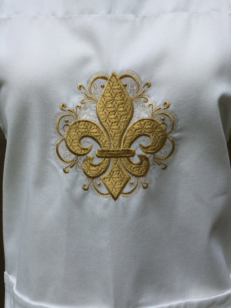 Fleur de lis Kitchen Kitchen Towel White and Gold Decor Mothers Day Louisiana Decor Tea Towels Bridal Shower Gift Gift for Women