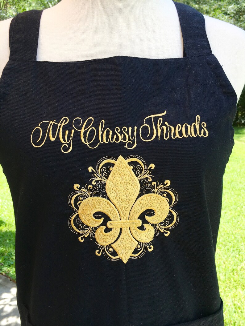 Black And Gold A Kitchen Fleur De Lis Bridal Image 0