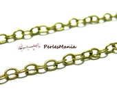 HCHC025Y PAX 5 mtres Chaine mesh 3.5 by 3mm brass color BRONZE