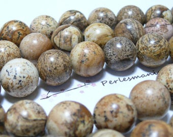 10 pearls Jasper landscape 10mm