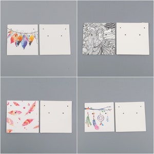 Square Earring Display Cards