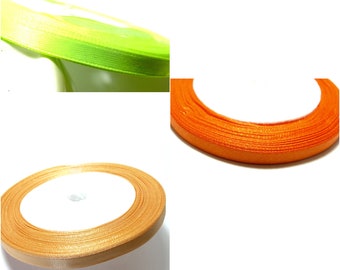 Roll of 22 meters 6mm satin ribbon