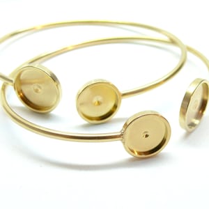 H11R12301G – 1-pack dubbel armbandshållare 12 och 10 mm – 304 rostfritt stål med 18K guldplätering och jonplätering