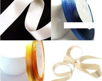 Roll of 22 meter satin ribbon 10mm