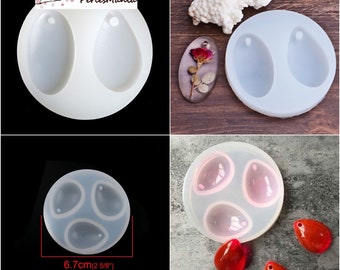 MOULE en Silicone FORME GOUTTE pour création fimo résine