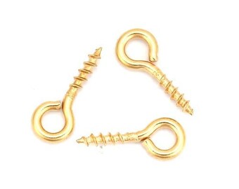 PS110130483 PAX 25 pegs screw 10 by 4mm stainless steel gold color