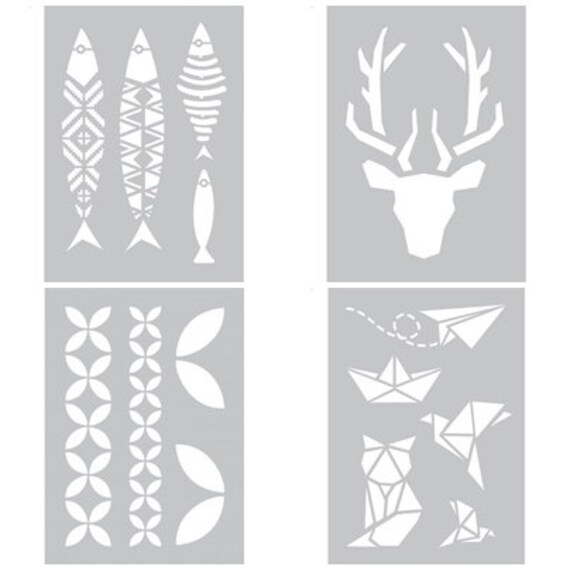 1 Special large stencil for fabric Etsy