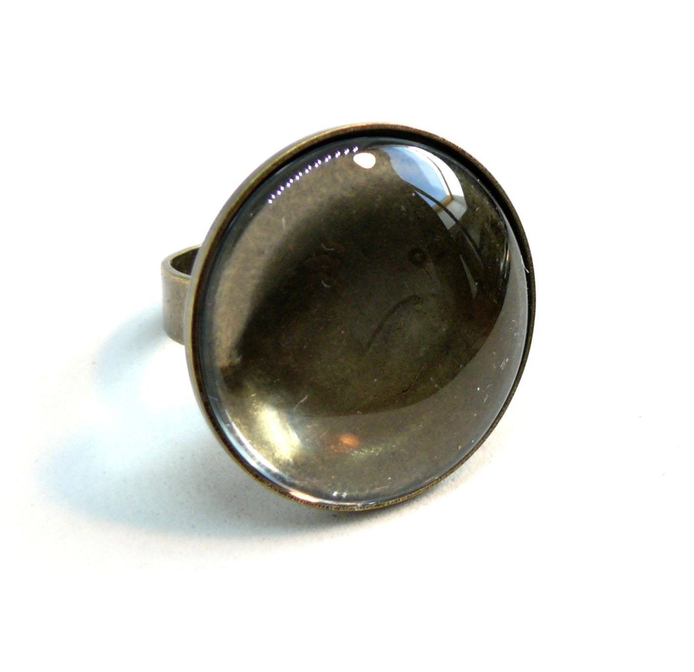 Bn1124102 10 Pièces Pax 5 Supports de Bague Qualité Supérieure Laiton Couleur Bronze 25mm et Cabocho