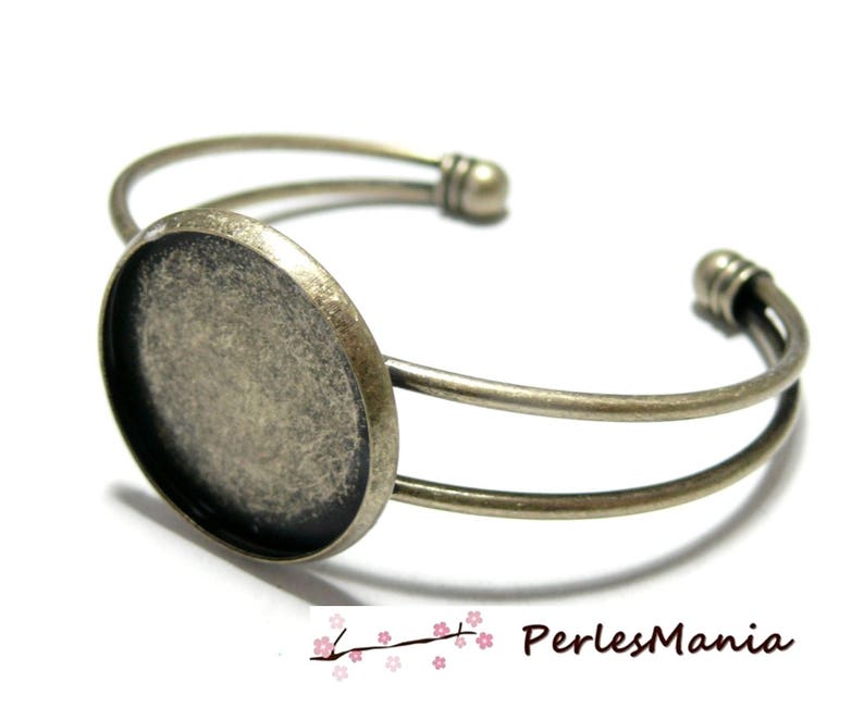 4 stand bracelet 20mm BRONZE for a digital collage DIY