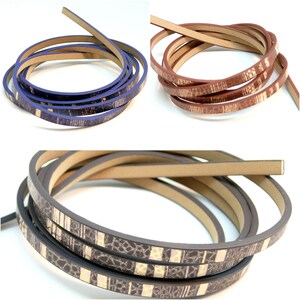 CORDON d' environ 1,2 mètre Simili Cuir 5mm H1020