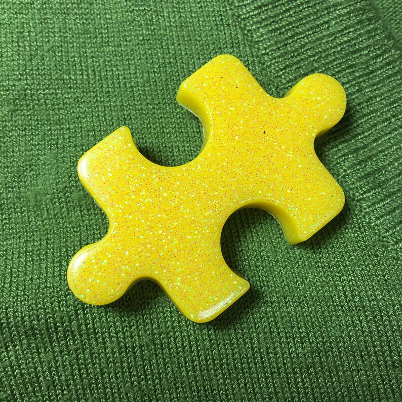 Autism Awareness Puzzle Piece Brooch | Etsy