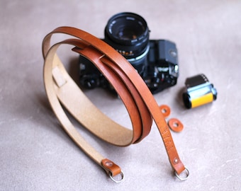 Leather Camera Strap with free name stamping