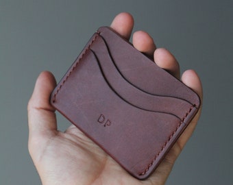 Slim card/cash wallet with free personalisation