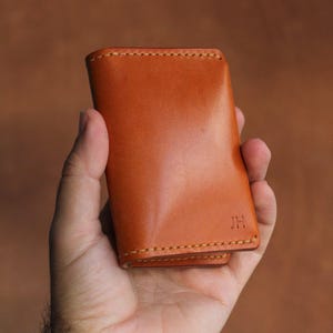Personalisierte zweifache Brieftasche aus Leder mit Münzfach