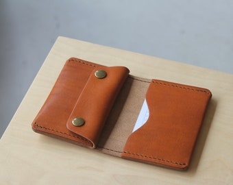 Personalised leather bifold wallet with coin pouch