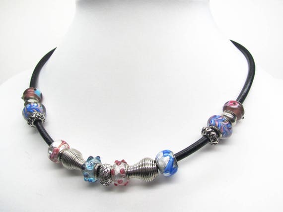collier cuir pandora collier cuir pandora