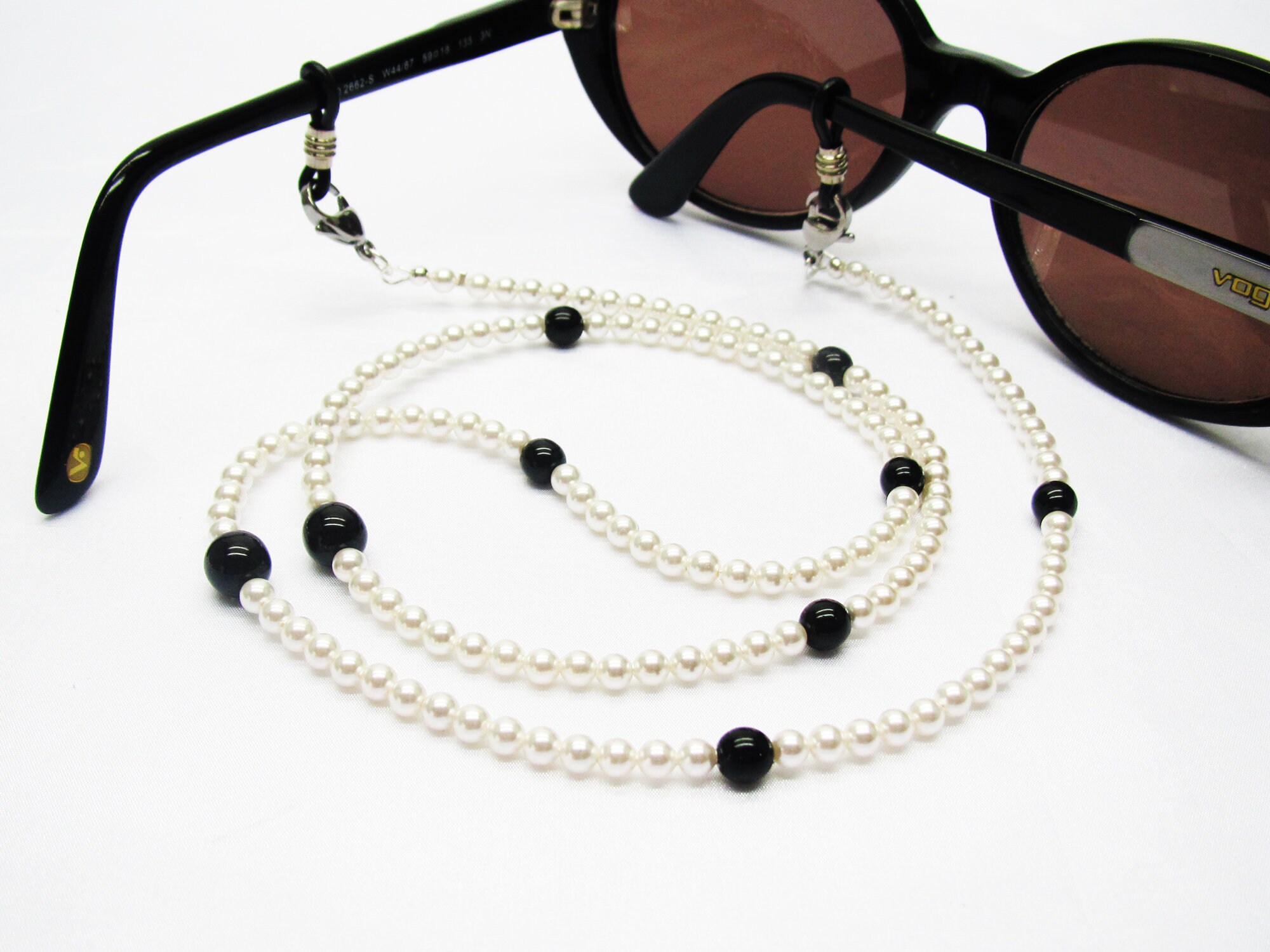 Chaîne De Lunettes Pour Femme - Collier Porte-lunettes En Métal élégant - Version Rouge