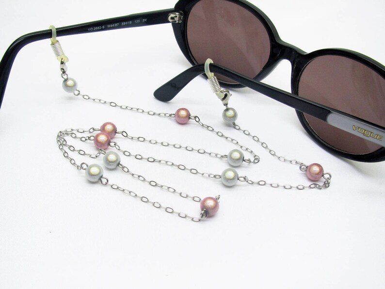 Fancy glasses cord beaded eyeglass chain stainless steel Etsy