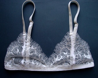 white sheer bralette