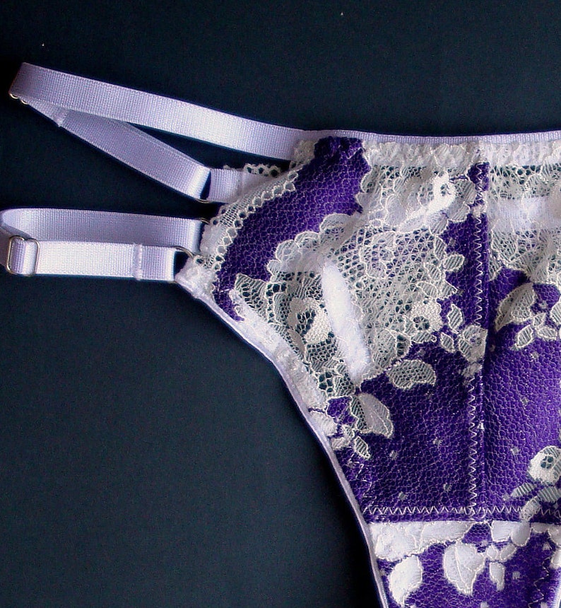 Purple lace panties Whitelace panties Sexy lace panties Etsy