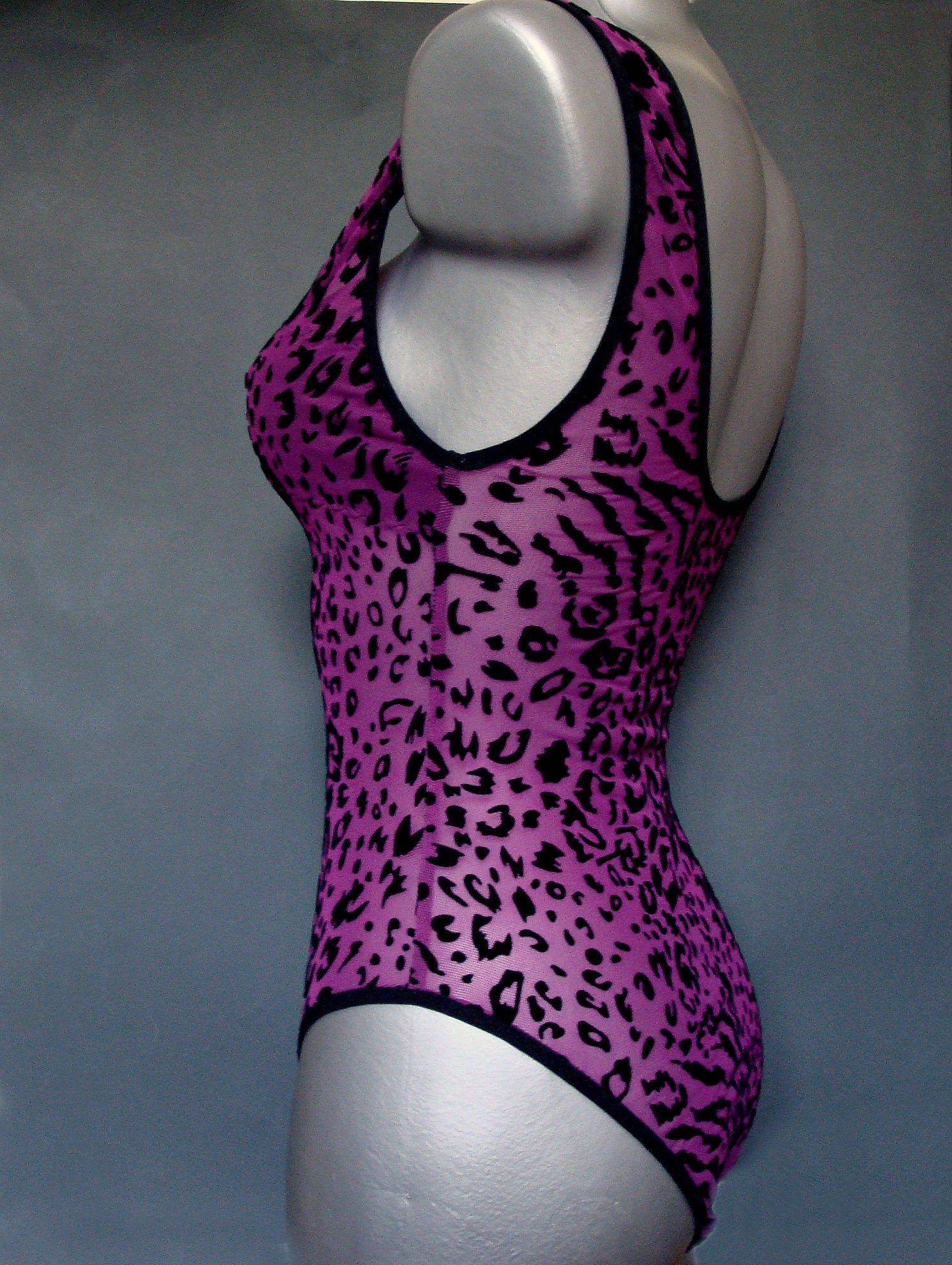 Womens purple bodysuit Violet bodysuit Mesh bodysuit Cotton Etsy