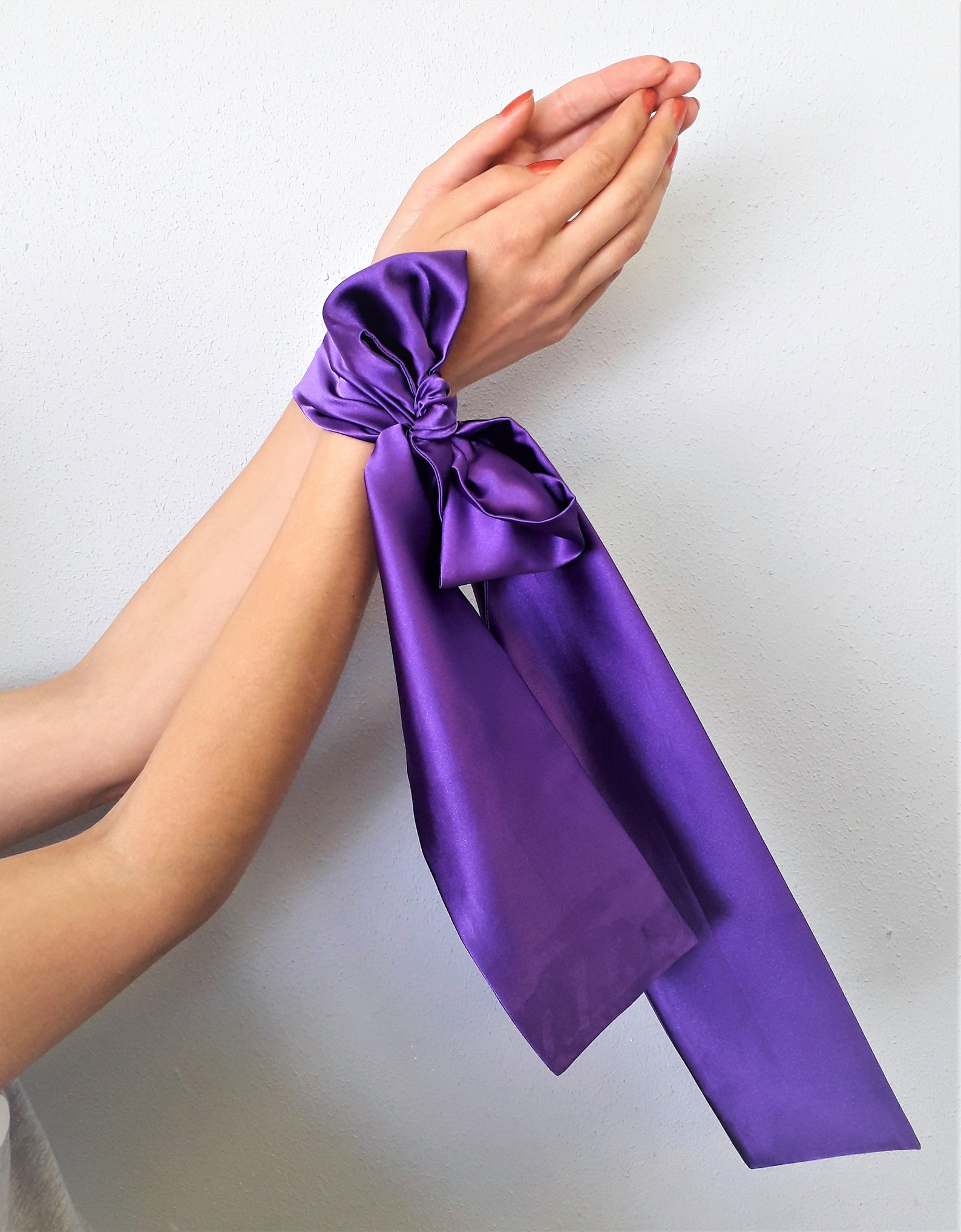 Satin handcuffs Bondage handcuffs Satin BDSM cuffs Handmade | Etsy